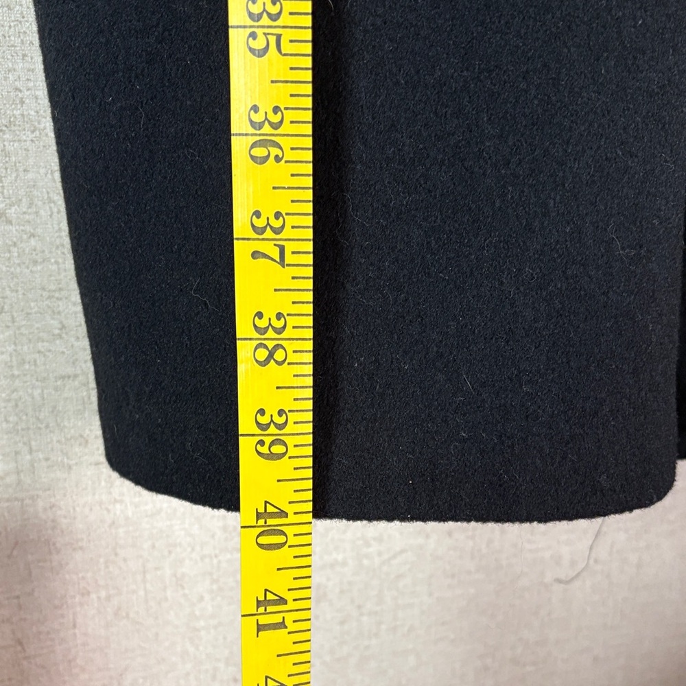Komitor Women's Black Button-Front Wool Coat - Picture 16 of 16